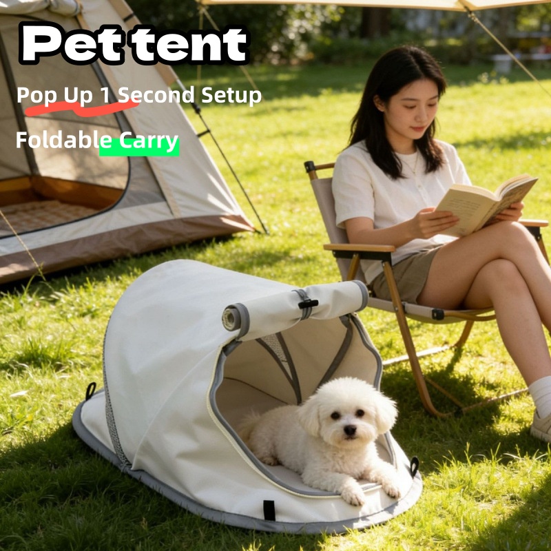Camping Cot Foldable - Tente portable pour chien, protection solaire,
