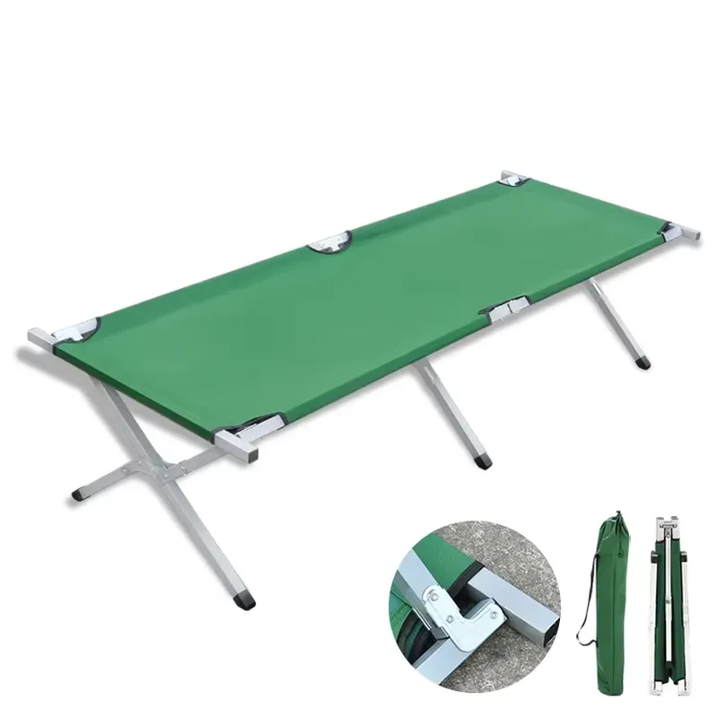 Camping Cot Foldable - Lit de secours d'urgence portable pour