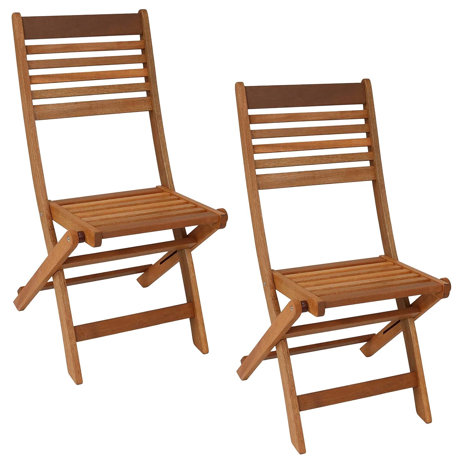 Outdoor Furniture Oil Teak - Ensemble de 2 chaises pliantes d'extérieur