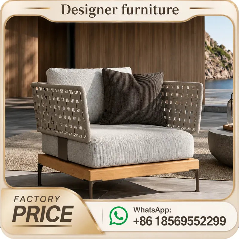 Outdoor Furniture Rope - Ensemble de canapés en corde tressée