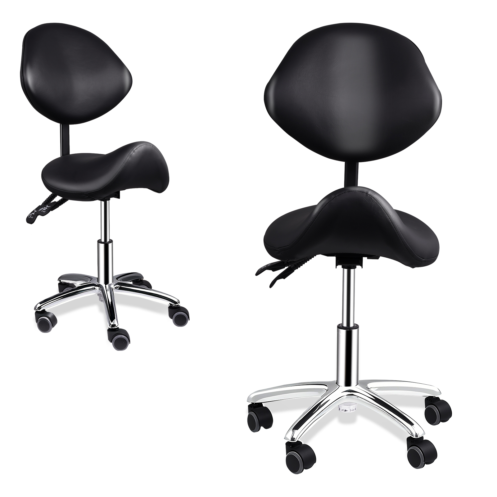 Outdoor Furniture Glides - Chaise de selle ergonomique à roulettes,