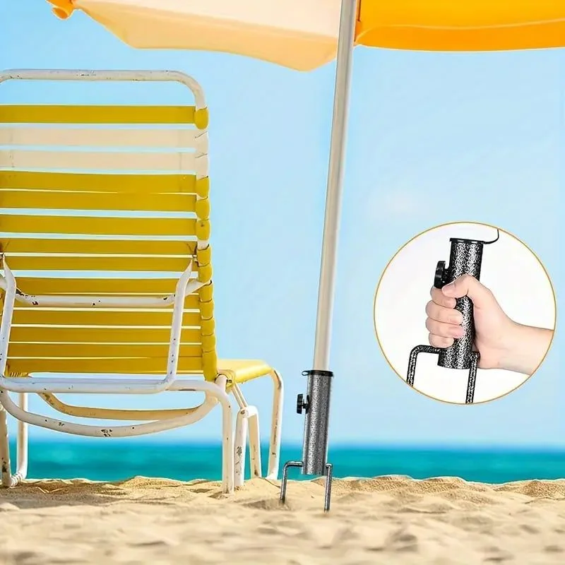 Outdoor Furniture Glides - Support de parapluie de plage réglable,