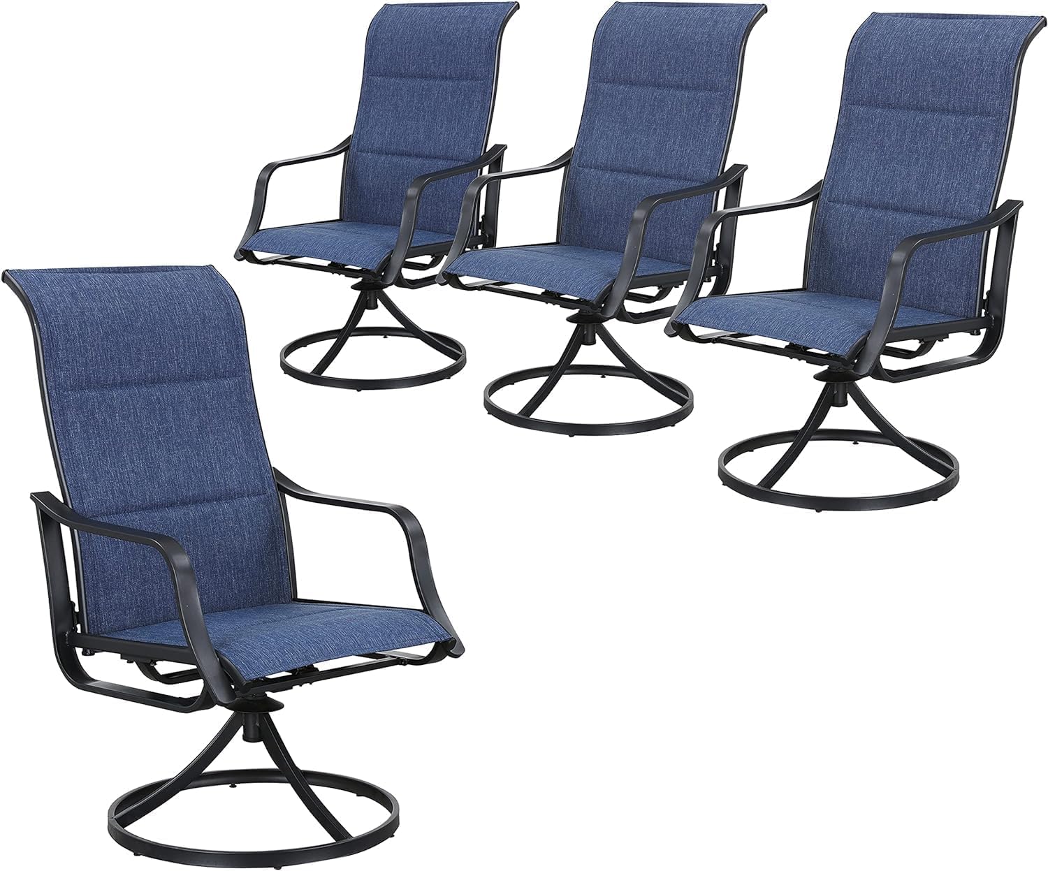 Deck Chair Lounger - Ensemble de 4 chaises de salle