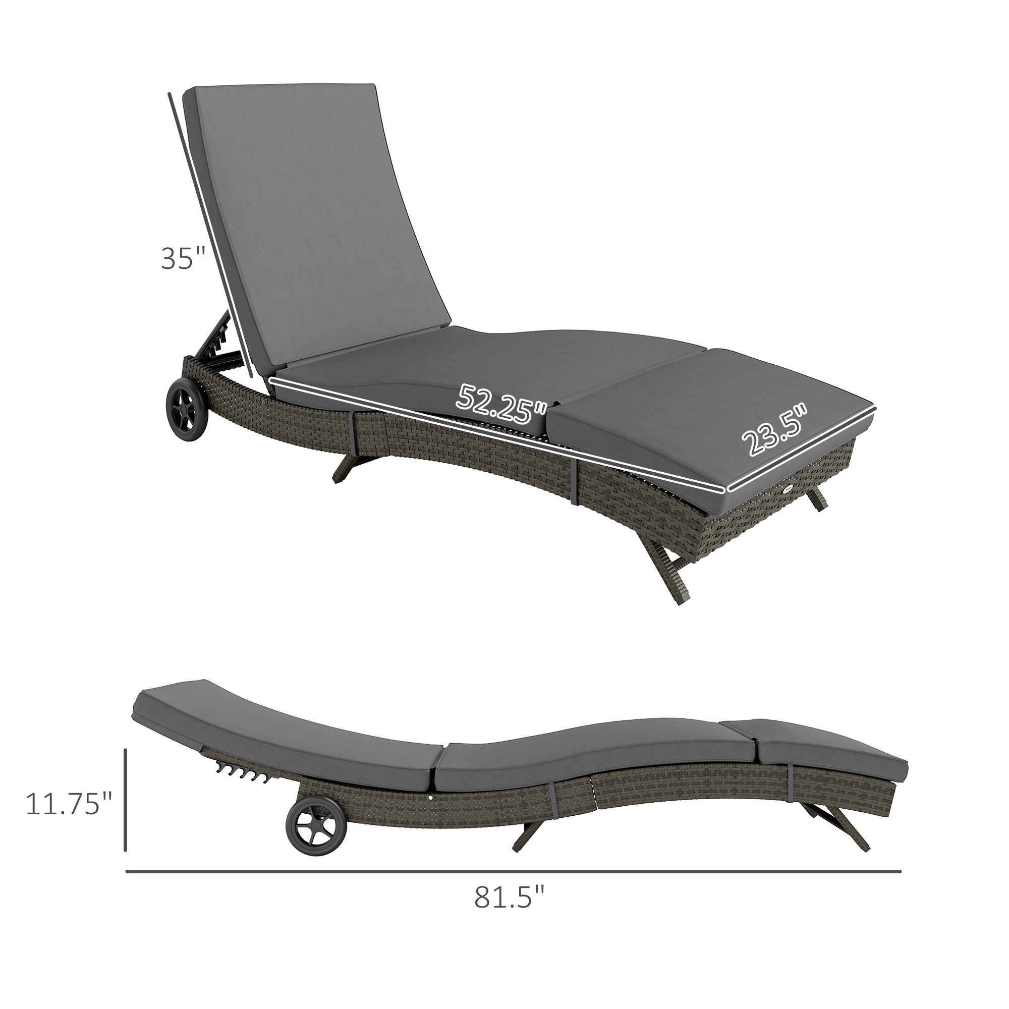 Chaise longue d'extérieur incl - Outdoor Furniture Glides avis et prix