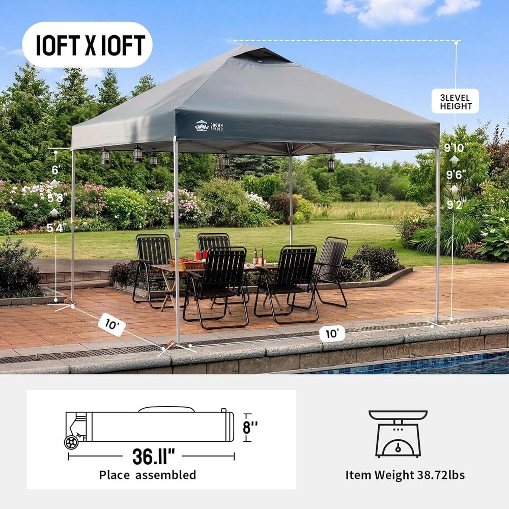 Tente pliante 10x10, tente de  - Outdoor Furniture Rooms To Go avis et prix
