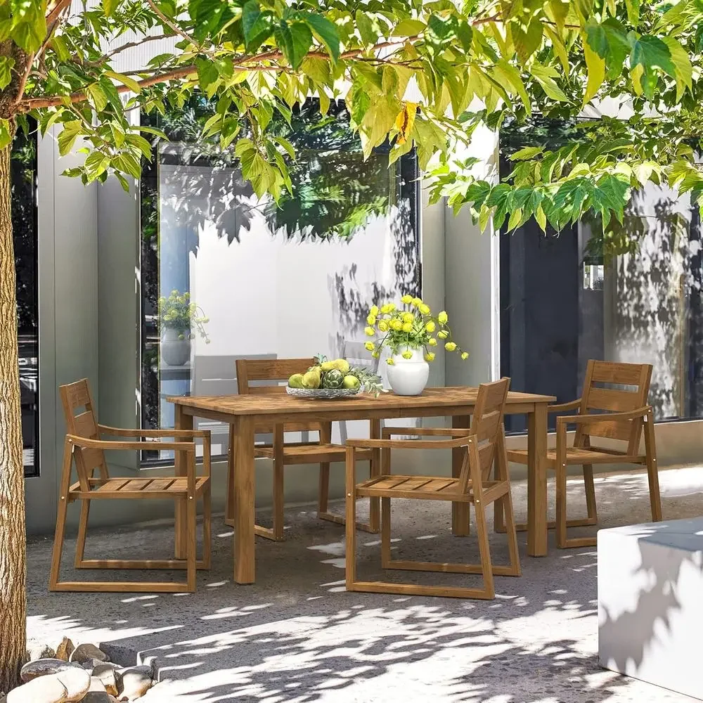 Ensemble de salle à manger d'e - Outdoor Furniture Oil Teak avis et prix