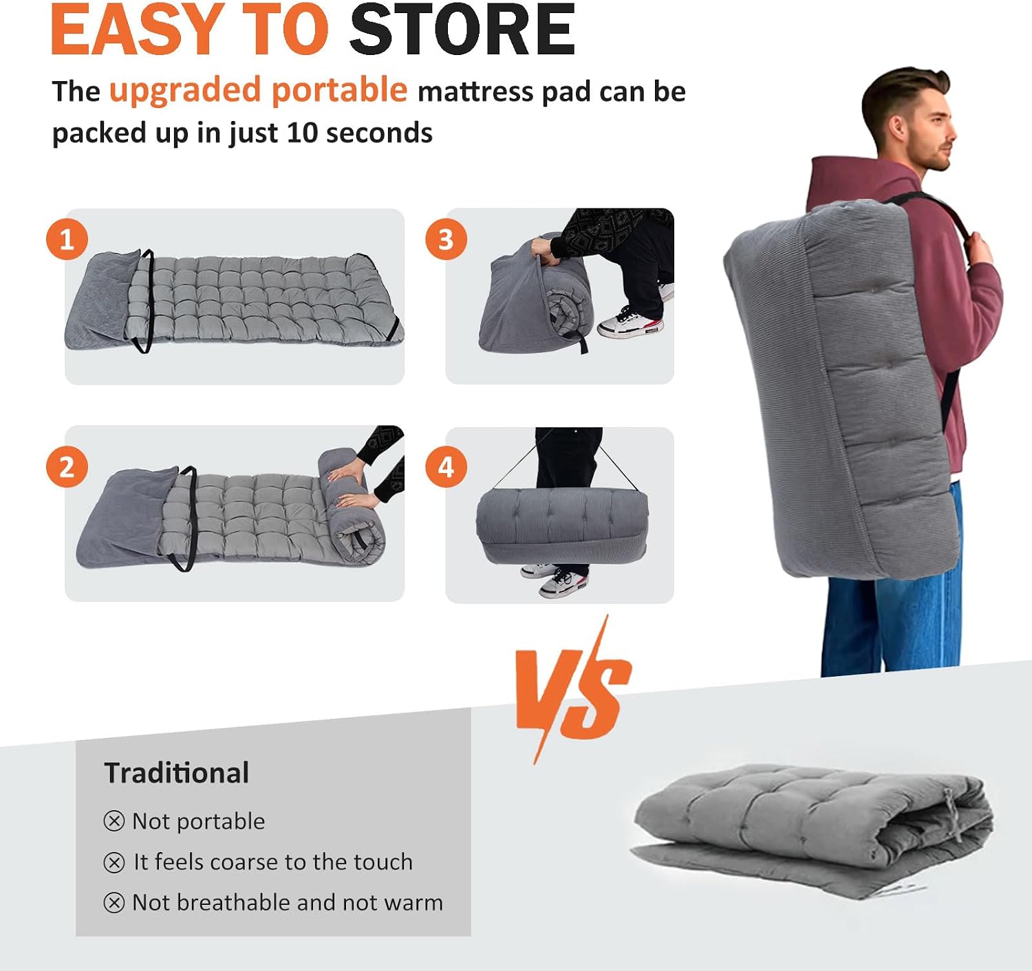 Lit de camping pour adultes av - Camping Cot Foldable avis et prix