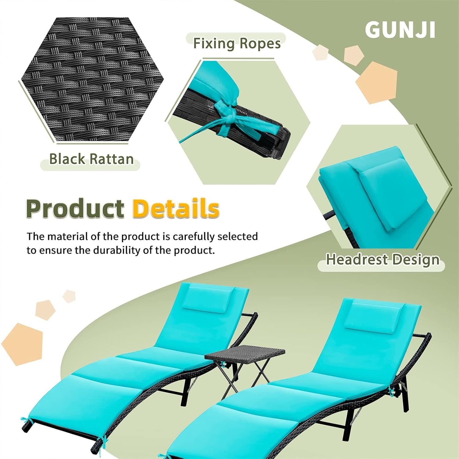 Ensemble de 3 chaises longues  - Outdoor Furniture Deals avis et prix