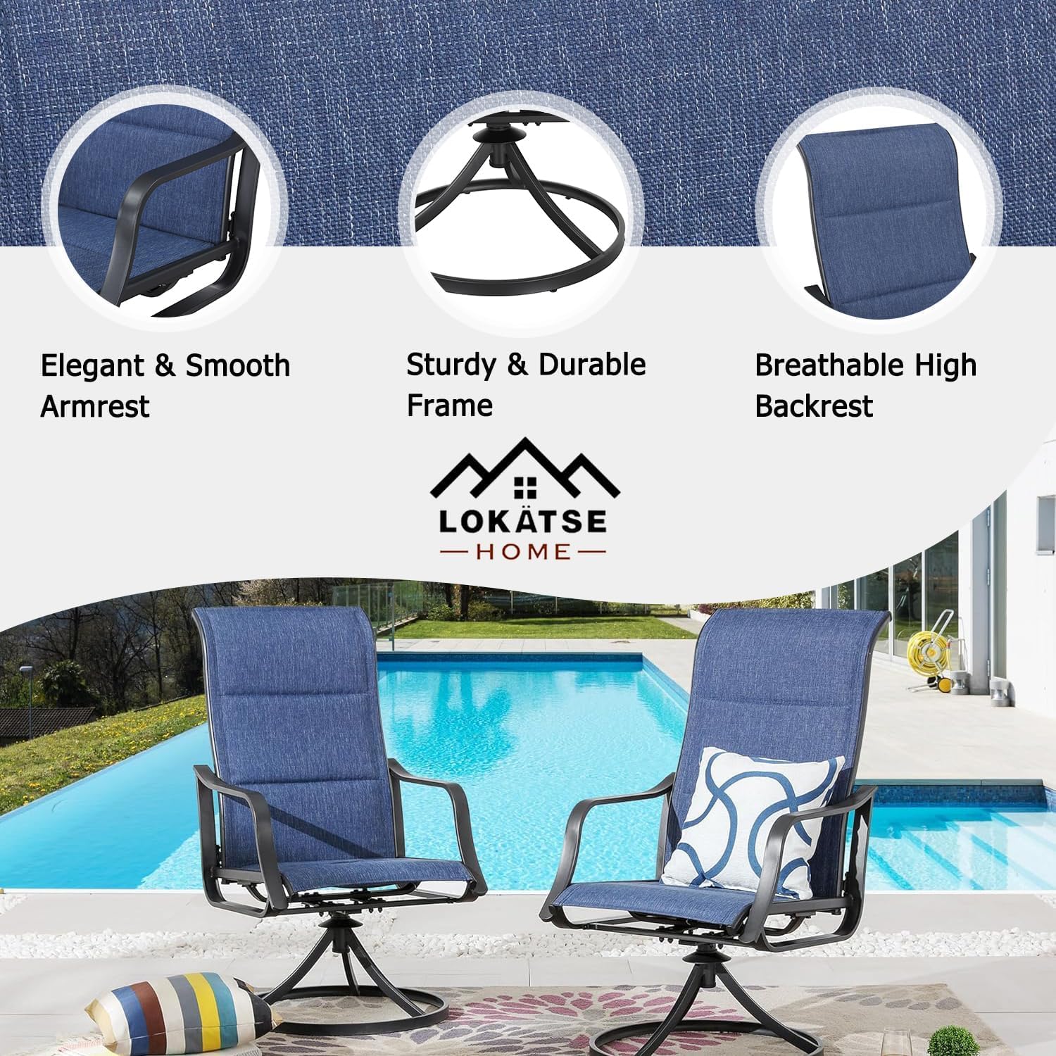 Ensemble de 4 chaises de salle - Deck Chair Lounger avis et prix