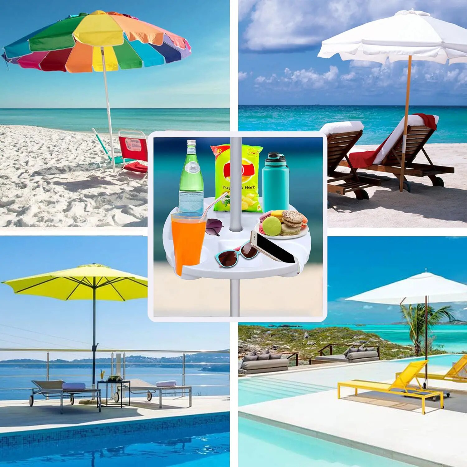 Plateau pour parasol de plage  - Outdoor Furniture Sunbrella avis et prix