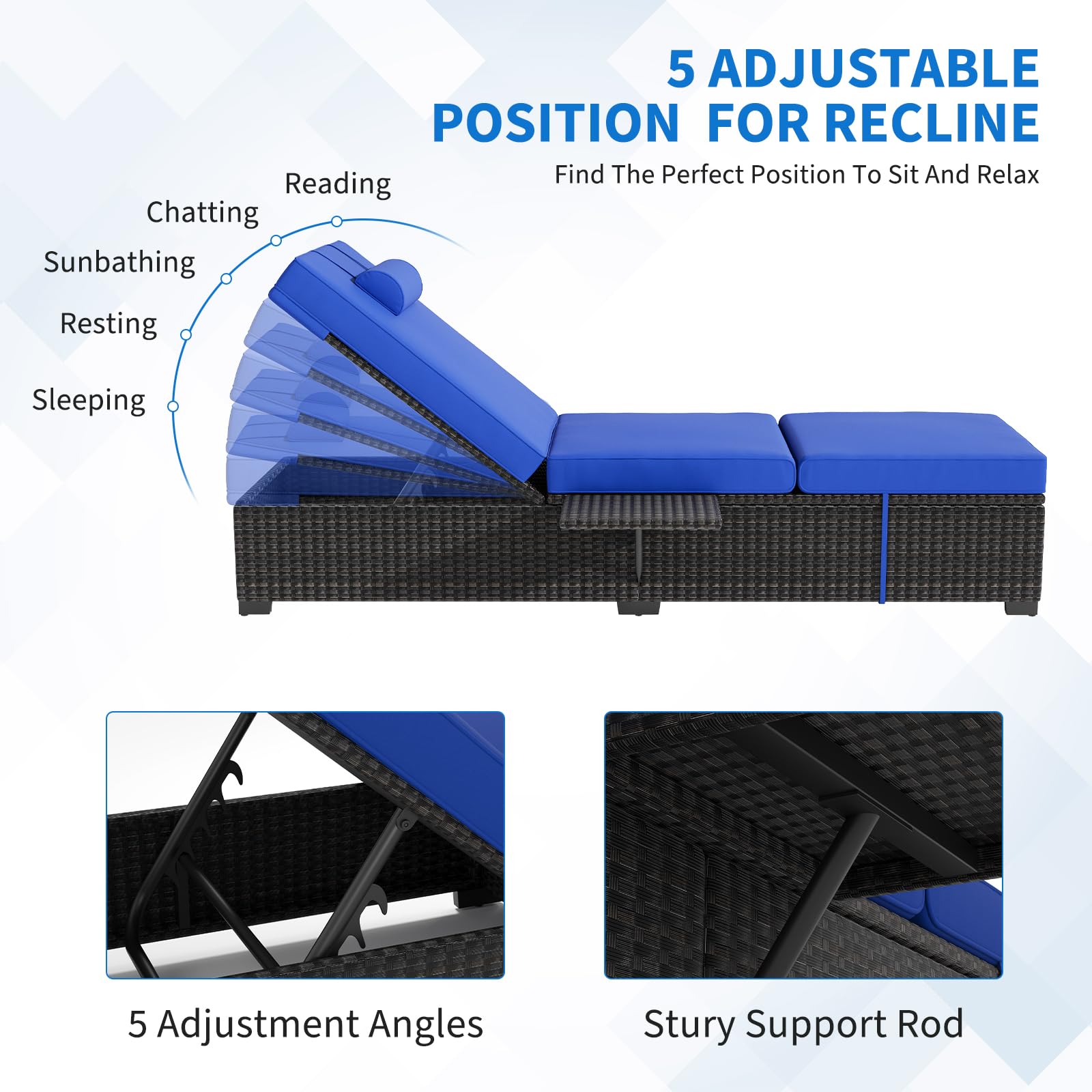 Ensemble de 2 chaises longues  - Outdoor Furniture Deals avis et prix