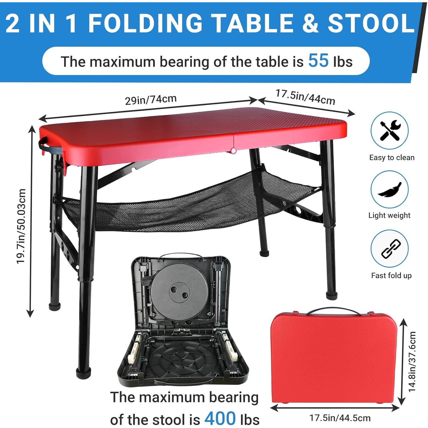 Ensemble Table et tabourets pl - Camping Cot Foldable avis et prix