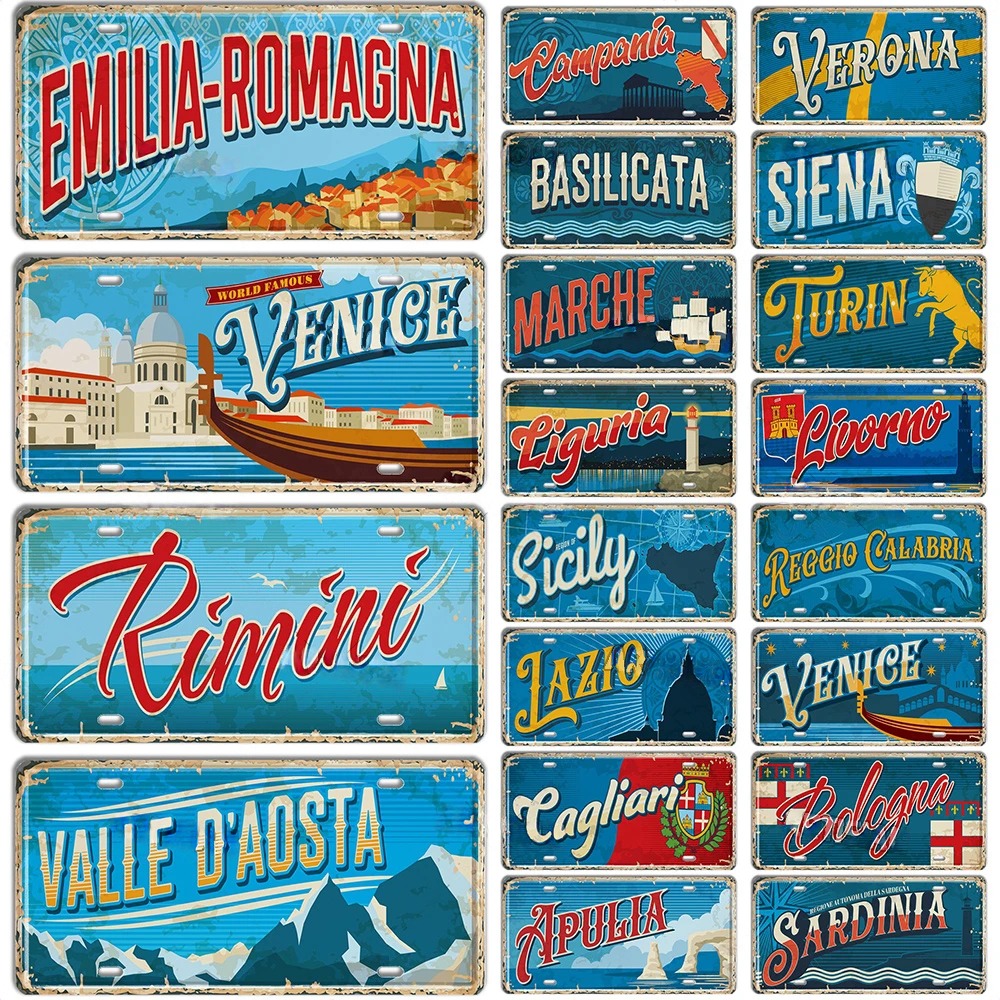 Plaque Métallique Italie Style - Outdoor Furniture Italy avis et prix