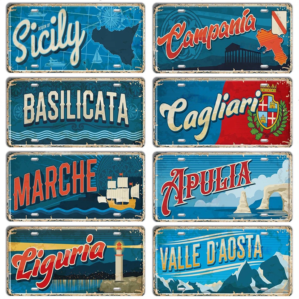 Plaque Métallique Italie Style - Outdoor Furniture Italy avis et prix