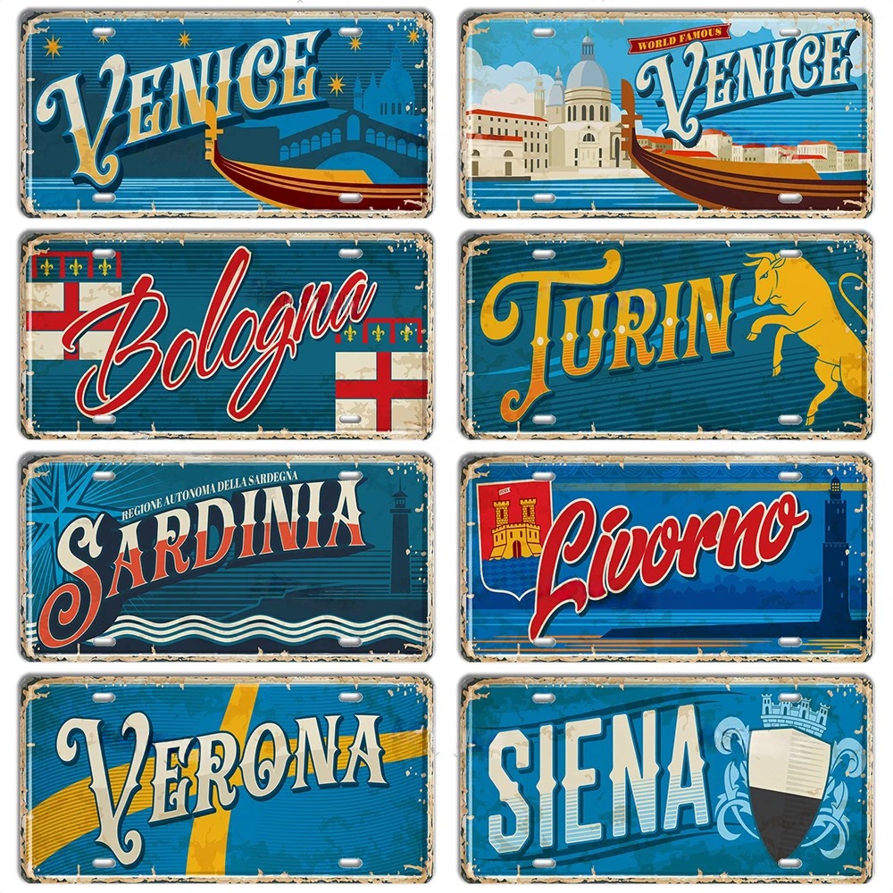 Plaque Métallique Italie Style - Outdoor Furniture Italy avis et prix